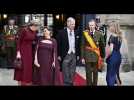 Le roi Philippe, la reine Mathilde et la princesse Élisabeth acclamés à leur arrivée au palais grand-ducal