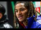 Mathis Amougou avant Slovan Bratislava - Racing Club de Strasbourg