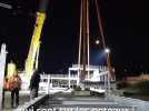 Travaux - Une passerelle de 70 tonnes installée de nuit au-dessus des voies ferroviaires pour relier deux quartiers de Montluçon