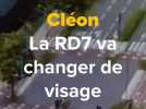 Cléon. Aménagements RD7