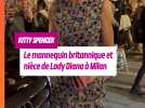 Kitty Spencer : le mannequin et nièce de Lady Diana quitte la soirée Dolce & Gabanna qui eu lieu hier soir à Milan