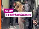 Heidi Klum à sa sortie du défilé Vêtements