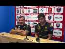 Beranrd Goutta et Pablo Patilla, entraîneur et centre de Carcassonne