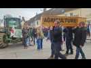 Une petite centaine d'agriculteurs mobilisés autour d'un cercueil à Beauvais