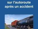 Accident sur l'A13 dans l'Eure : fuite de bitume chaud et bouchon géant