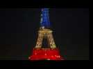 La tour Eiffel se pare du drapeau tricolore pour commémorer le 13-Novembre