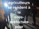 À Montdidier, des agriculteurs se rendent à la sous-préfecture pour protester contre Macron
