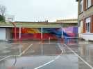 Boulogne-sur-Mer : Tio Balouz a peint une fresque au collège Godefroy de Bouillon