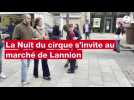 Les circassiens se jouent de la gravité au marché de Lannion