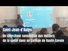 Un chercheur sensibilise aux métiers de la santé dans un collège de Haute-Savoie