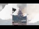 Un incendie détruit un temple en Chine