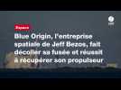 VIDEO. Blue Origin, l'entreprise spatiale de Jeff Bezos, fait décoller sa fusée et réussit à récupérer son propulseur