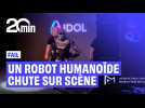 Un robot humanoïde chute sur scène en pleine présentation