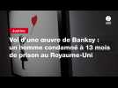 VIDEO. Vol d'une oeuvre de Banksy : un homme condamné à 13 mois de prison au Royaume-Uni