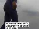 29 minutes en apnée : l'exploit qui repousse les limites du corps humain