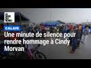 Hommage à Cindy Morvan pendant la course sur sable à Calais