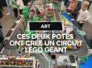 Ces deux potes ont construit un circuit géant... en Lego.