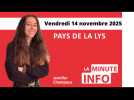 La Minute de l'info de l'Echo de la Lys du vendredi 14 novembre 2025