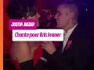 Justin Bieber chante pour Kris Jenner