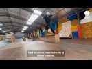 VIDÉO. À Nantes, une nouvelle rampe résille au skatepark Le Hangar pour des figures plus engagées avec plus de sécurité