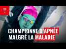 « L'eau, c'est ma thérapie » : Ninon Cordier, championne d'apnée malgré la maladie