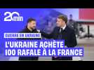 L'Ukraine signe un « accord historique » avec la France sur l'achat de 100 Rafale