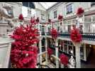 VIDÉO. A Nantes, le passage Pommeraye voit rouge pour les fêtes de fin d'année !