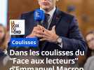 Dans les coulisses du "Face aux lecteurs" d'Emmanuel Macron à Arras