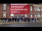 Manifestation aux lycées publics de Chauny