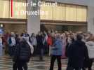 Surprise pour les passagers de Bruxelles-Nord: une Flashmob de Grands-parents pour le Climat a eu lieu dans la gare