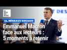 Emmanuel Macron face aux lecteurs : 5 moments forts à retenir