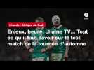 VIDÉO. Irlande - Afrique du Sud. Enjeux, heure, chaîne TV... Tout ce qu'il faut savoir sur le test-match de la tournée d'automne