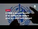 VIDEO. L'OMS a encore besoin d'un milliard de dollars pour son prochain budget