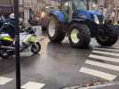 Les tracteurs stationnés devant la préfecture 62
