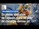 En pleine opération de l'épaule, dans un pôle de chirurgie dernier cri