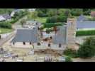 Le charpente de l'église de Valailles s'effondre à cause de la tempête