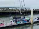 Les IMOCA sur le départ pour les « runs » de vitesse à Boulogne-sur-Mer