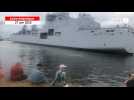 VIDÉO. Le navire militaire « Jacques-Stosskopf » a quitté le port de Saint-Nazaire ce vendredi