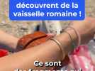 C'es étudiants découvrent de la vaisselle romaine sous l'eau !
