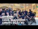 Denis Brogniart, le parrain de la journée des blessés du 3e RG