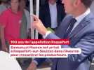Emmanuel Macron en visite à Roquefort