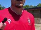 Daan Dierckx réagit au début de préparation du Standard après la victoire contre Maastricht