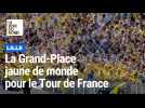 Tour de France à Lille : une Grand-Place jaune de monde !