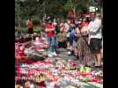 Mort de Diogo Jota: les supporters de Liverpool lui rendent hommage devant Anfield