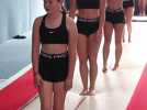 Démonstration de tumbling et de tissu aérien au gymnase de Fourmies