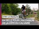 Cyclisme : à selle pour monter la côte du Calvaire à Soulanges