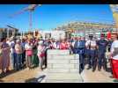 Pose de la première pierre du futur Centre de secours de Rivesaltes