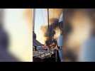 Un yacht de luxe détruit par les flammes à Saint-Tropez