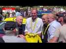 VIDÉO. Tour de France : Christian Prudhomme remet un maillot jaune à François Pinault à Tréverien