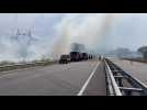 Feu de végétation près de Perpignan : la route 66 coupée dans les deux sens de circulation